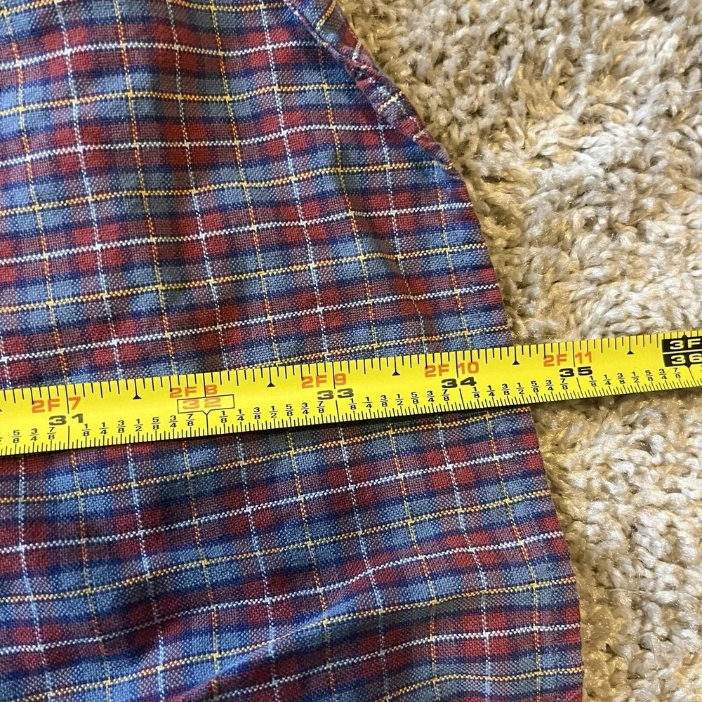Polo Ralph Lauren Plaid Shirt Men 4XB‎ Blue Multicolor Pony Yellow Long Sleeve